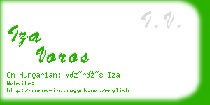 iza voros business card